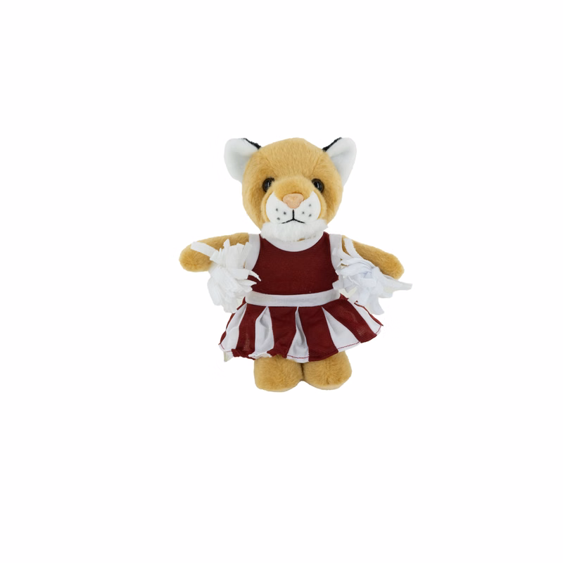 Plush Cougar with Cheerleader Outfit