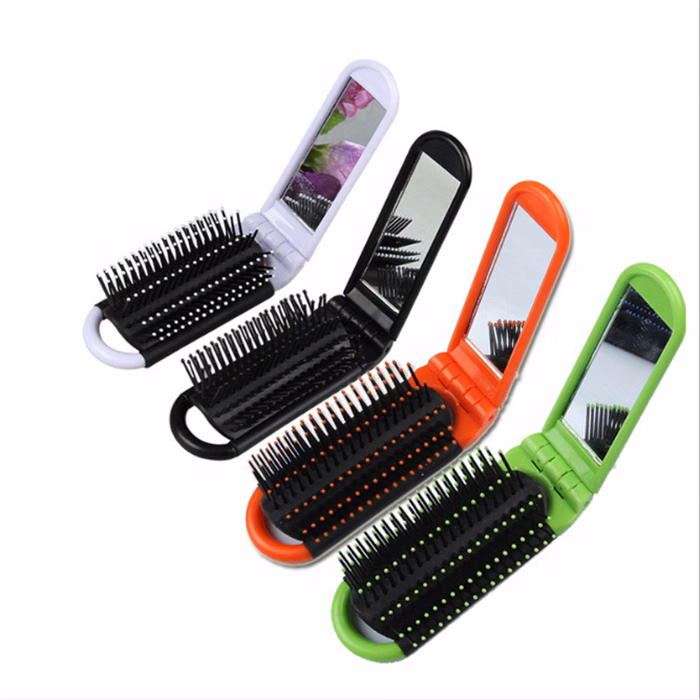 Folding Comb with Mirror