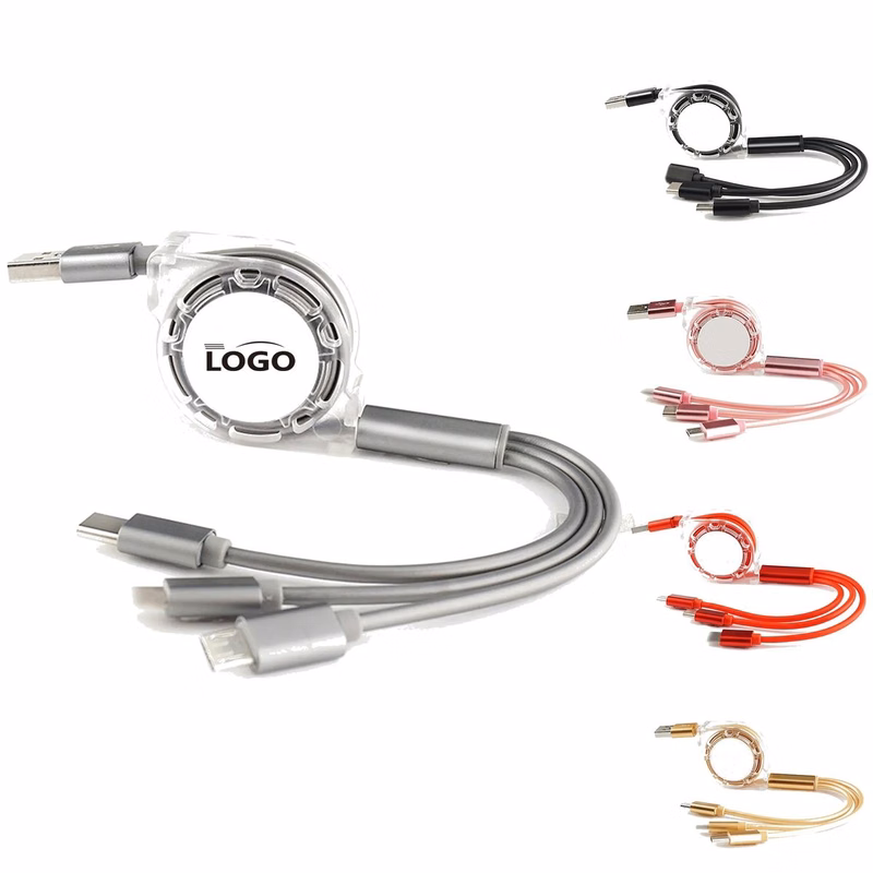 3 in 1 USB Charging Cable MOQ 20pcs