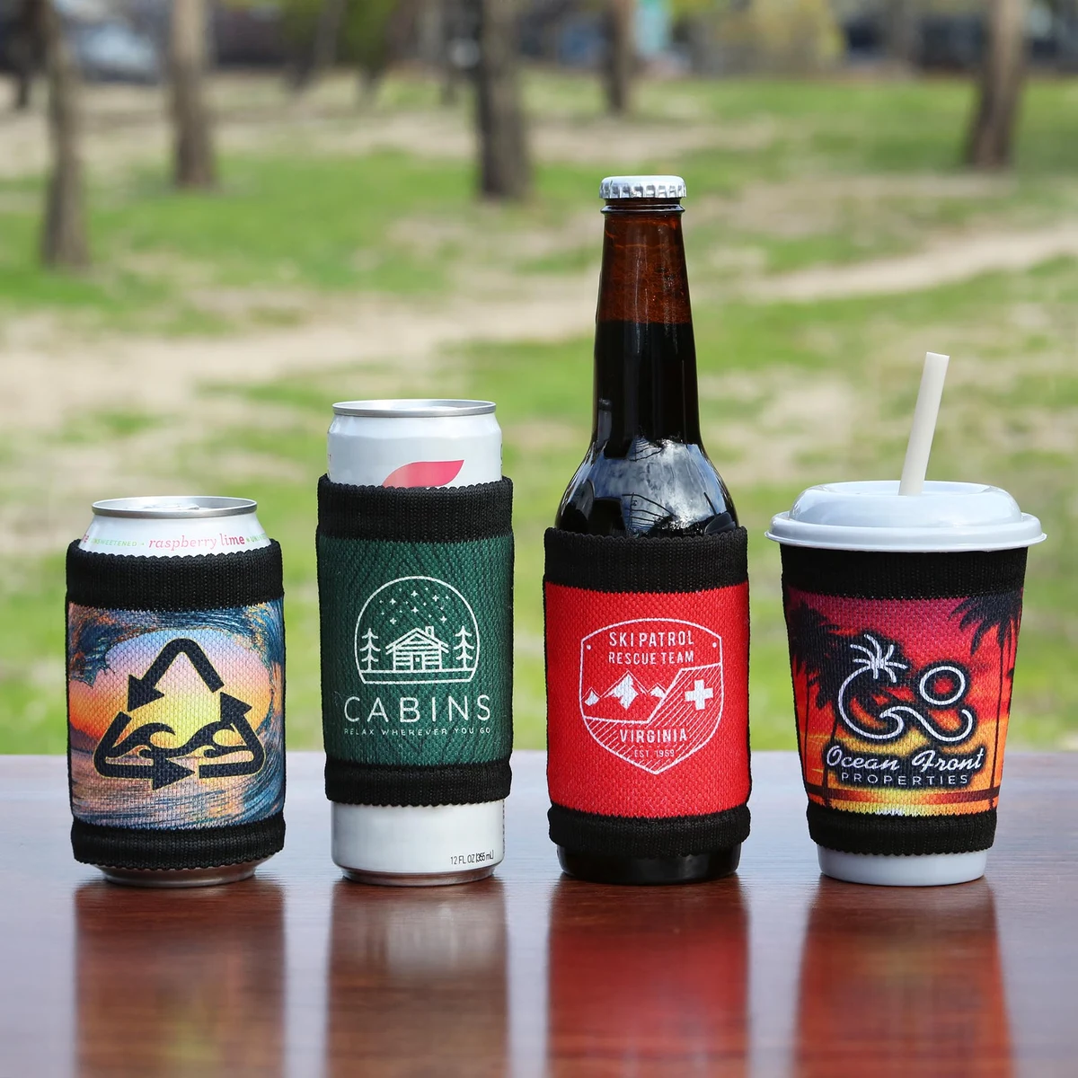 Eco Freek Beverage Sleeve, custom koozie with logo imprint 1