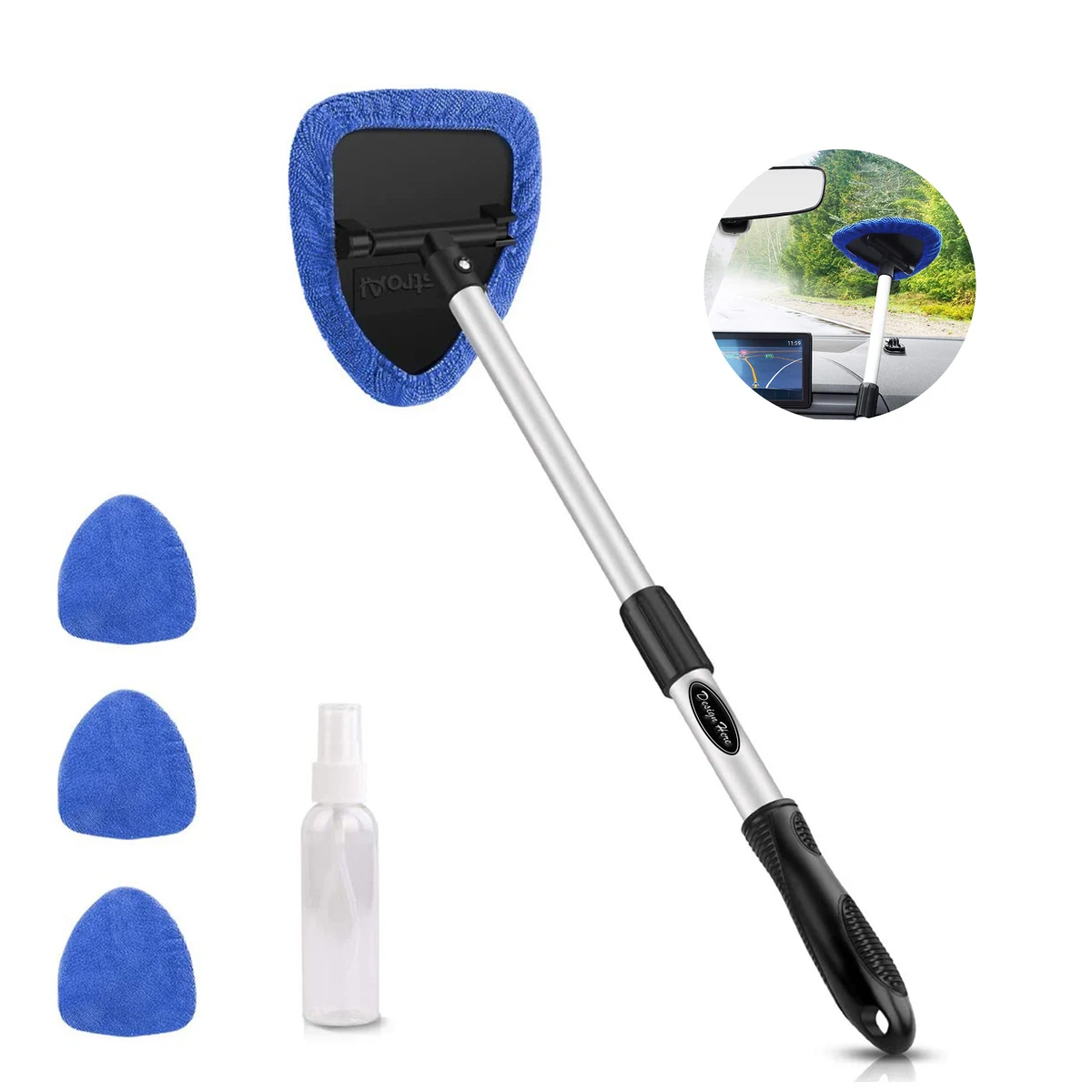 Extendable Car Duster with Microfiber Head 1