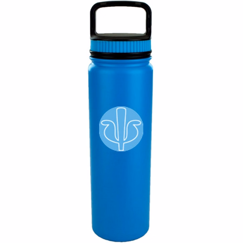 700 ML Eugene Hawaiian Blue Double Wall Vacuum Insulated Stainless Steel Sports Water Bottle