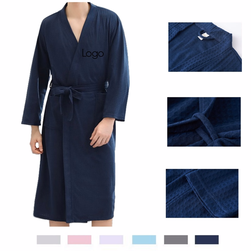 Waffle Weave Polyester Bathrobe