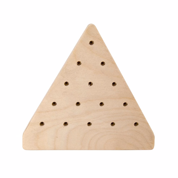 Triangle Peg Game with Extra Imprint Area