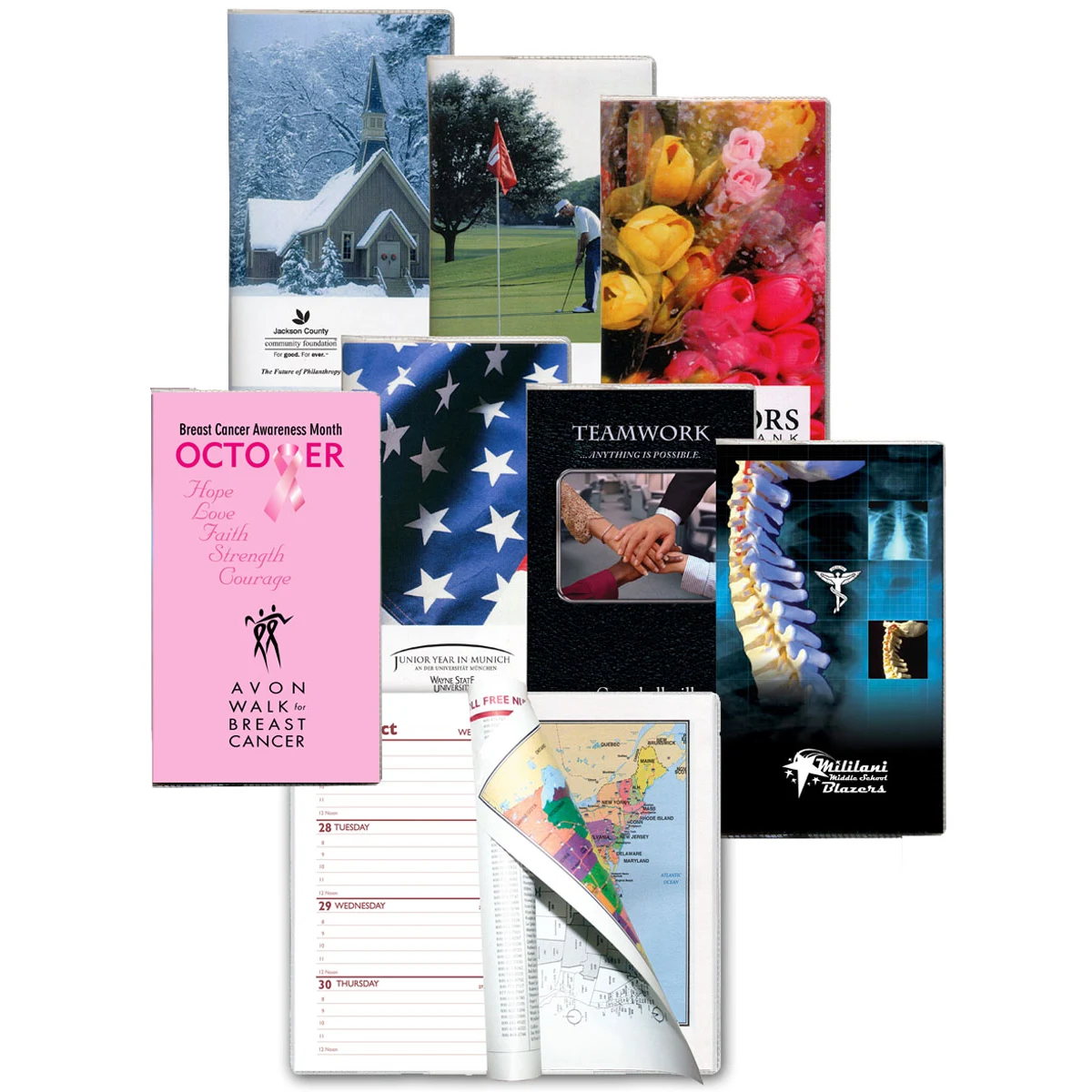 Weekly Full Color Digital Pocket Planner (1 Color w/ Map) 1