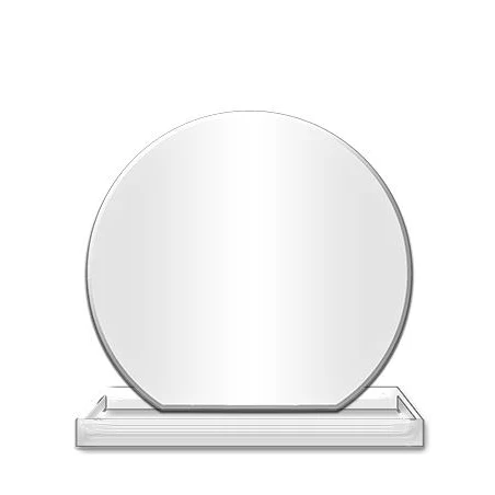 Blank Acrylic: 10" Clear Acrylic Circle, 5x2" clea 1