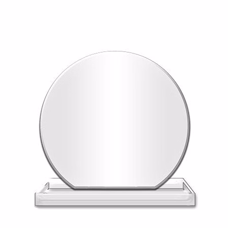Blank Acrylic: 10" Clear Acrylic Circle, 5x2" clea