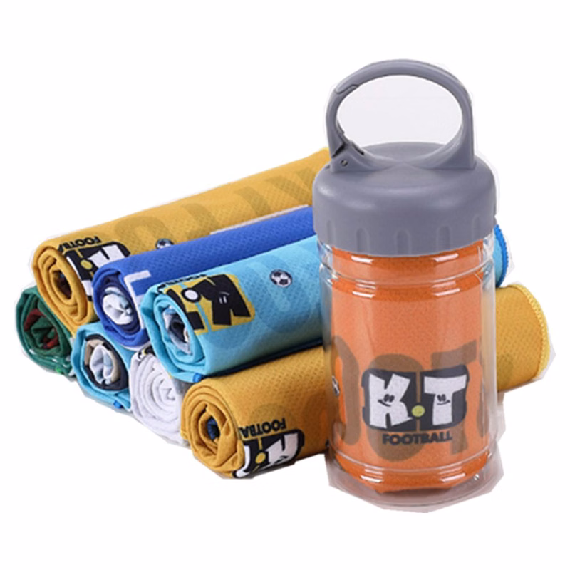 Cooling Towel In Bottle Container