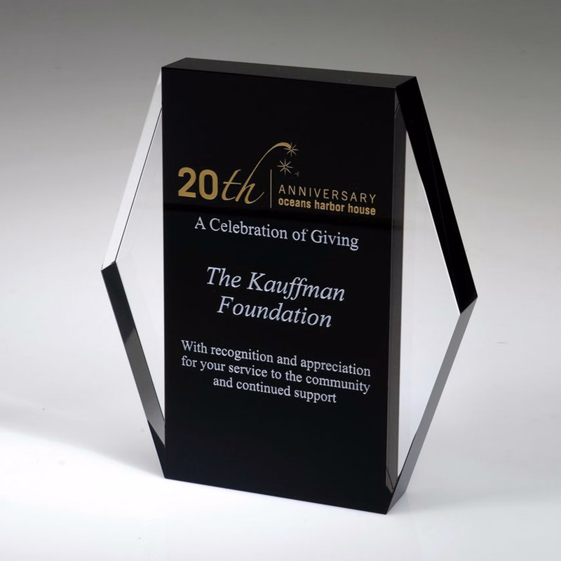 6" Crystal Award-Contempo_D069CA