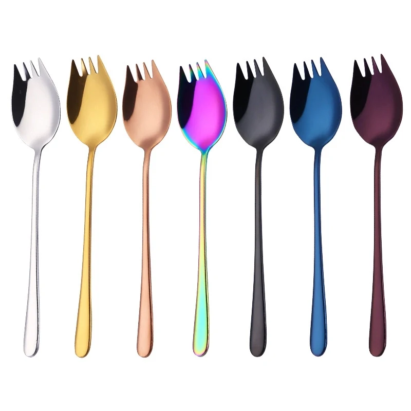2 in 1 Stainless Steel Spoon with Fork 1
