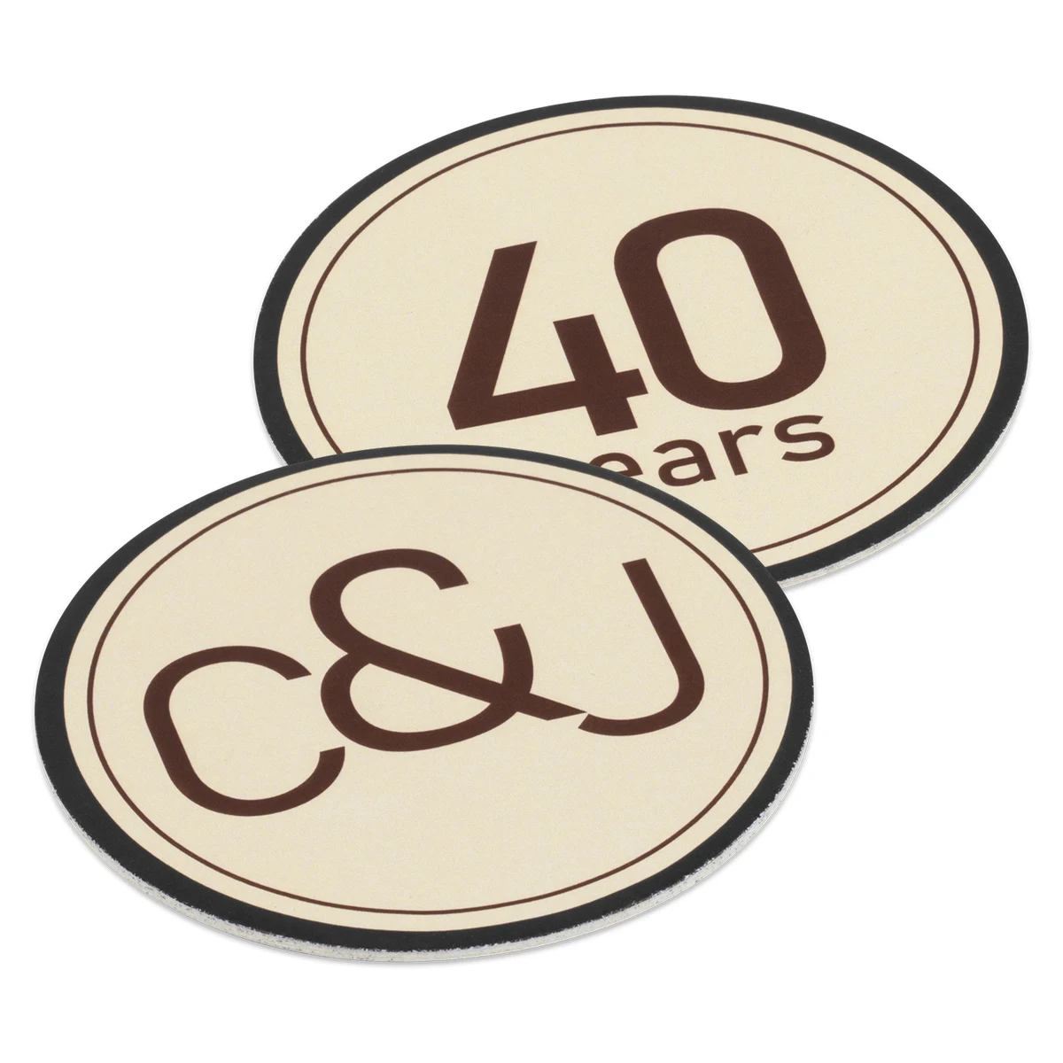 3.5" Pulpboard Circle Coaster (Full Color on Both Sides) 1