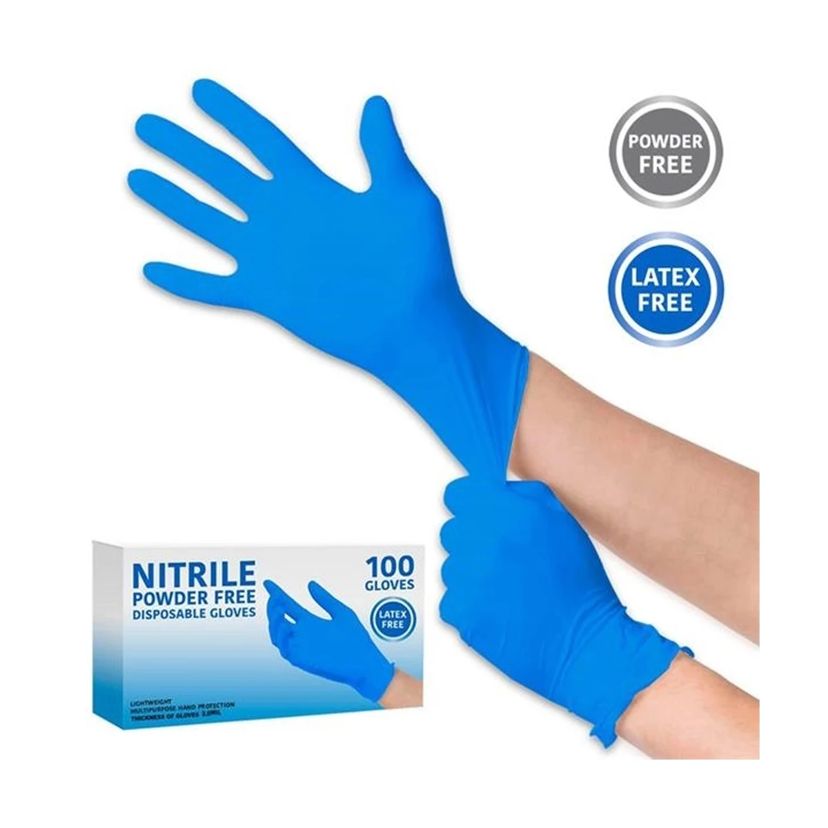 Disposable Nitrile Powder Free Gloves 1