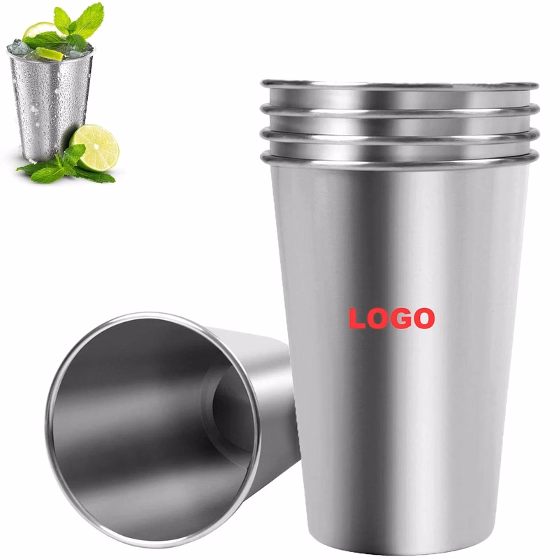 16 oz. Single-wall Stainless Steel Pint Cups