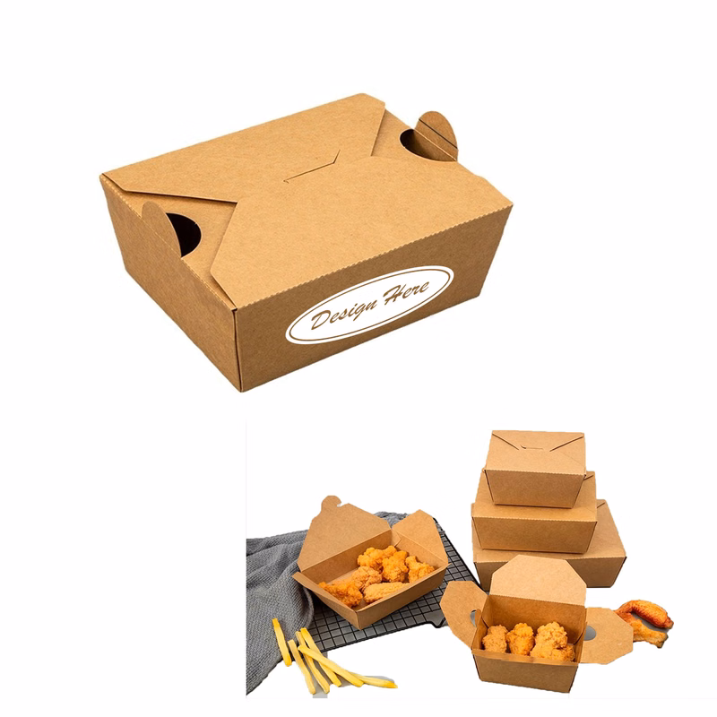 Eco-Friendly Kraft Paper Lunch Box for Sustainable Packaging