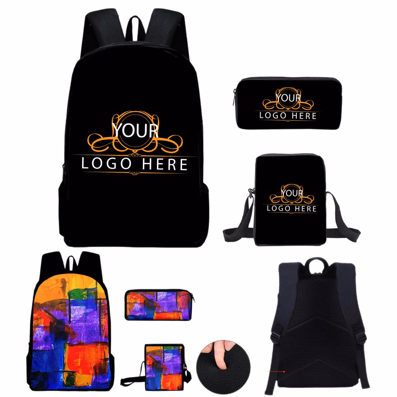Full Color 3-in-1 School Backpacks