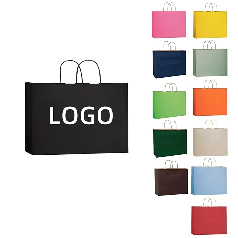 Extra Large Kraft Paper Shopping Tote Bags 1