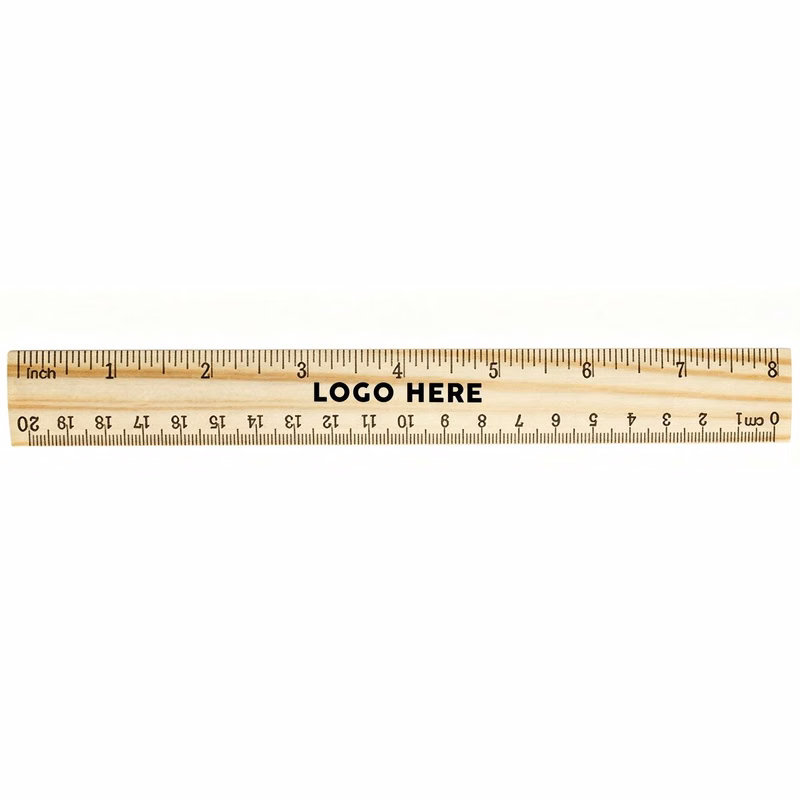 8 Inch Double Sided Marking Wooden Ruler