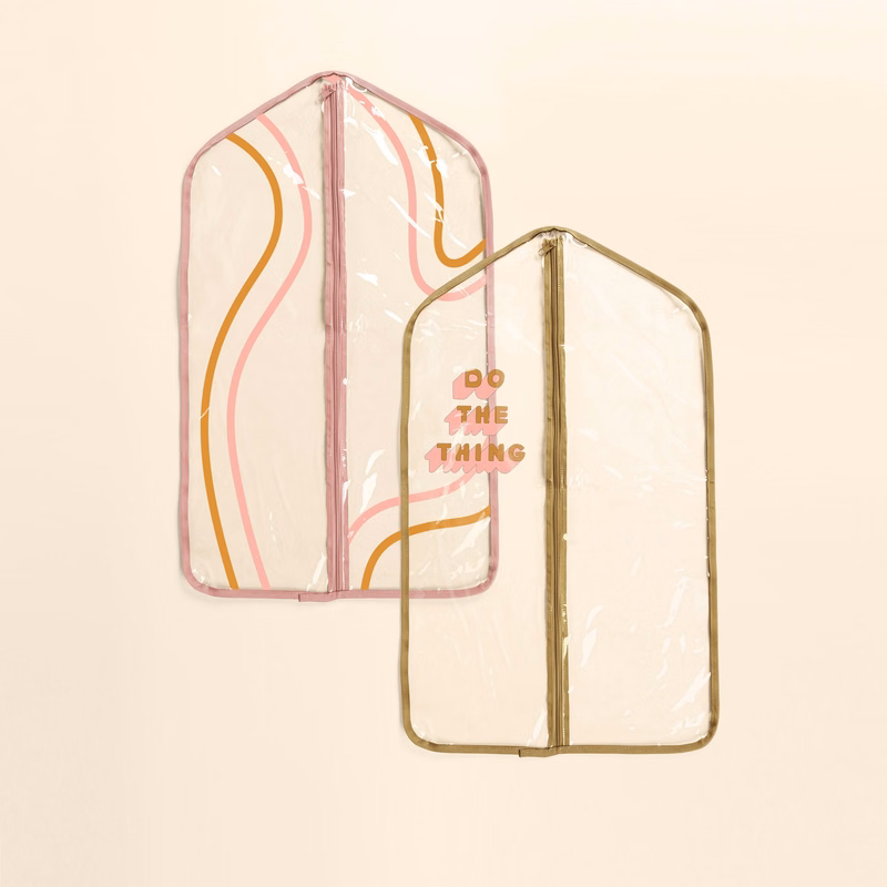 SUGAR BRITCHES TODDLER GARMENT BAG - CLEAR VINYL