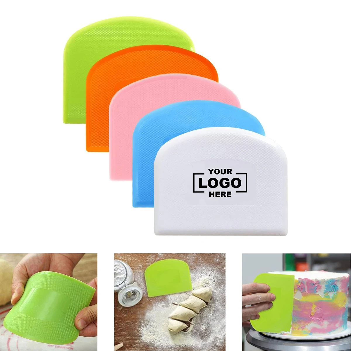 Plastic Baking Dough Scraper Cutter 1