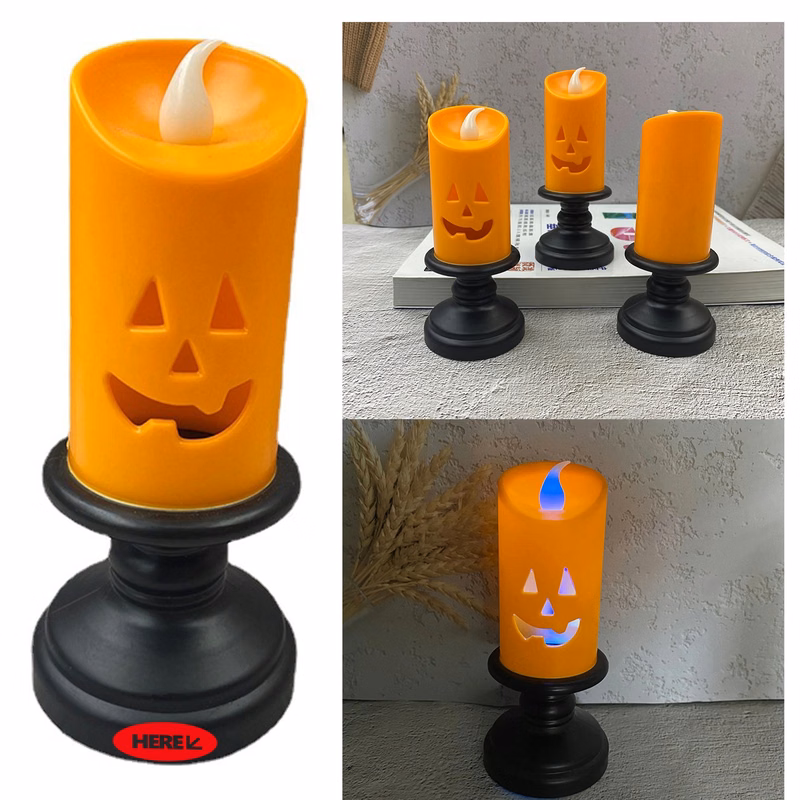 Halloween Pumpkin Flameless Candles