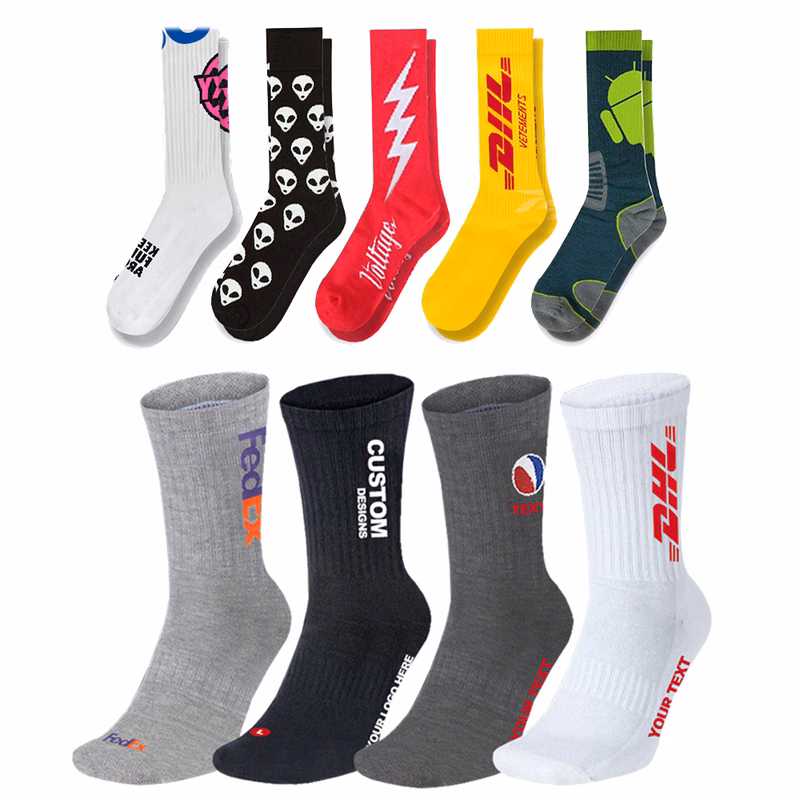 Premium Quality Custom Combed Cotton Athletic Sock - Knit-In