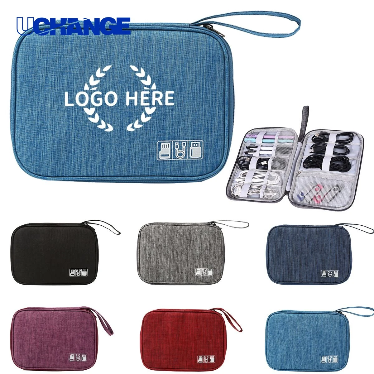 Portable Multifunction Electronic Accessories Bag 1
