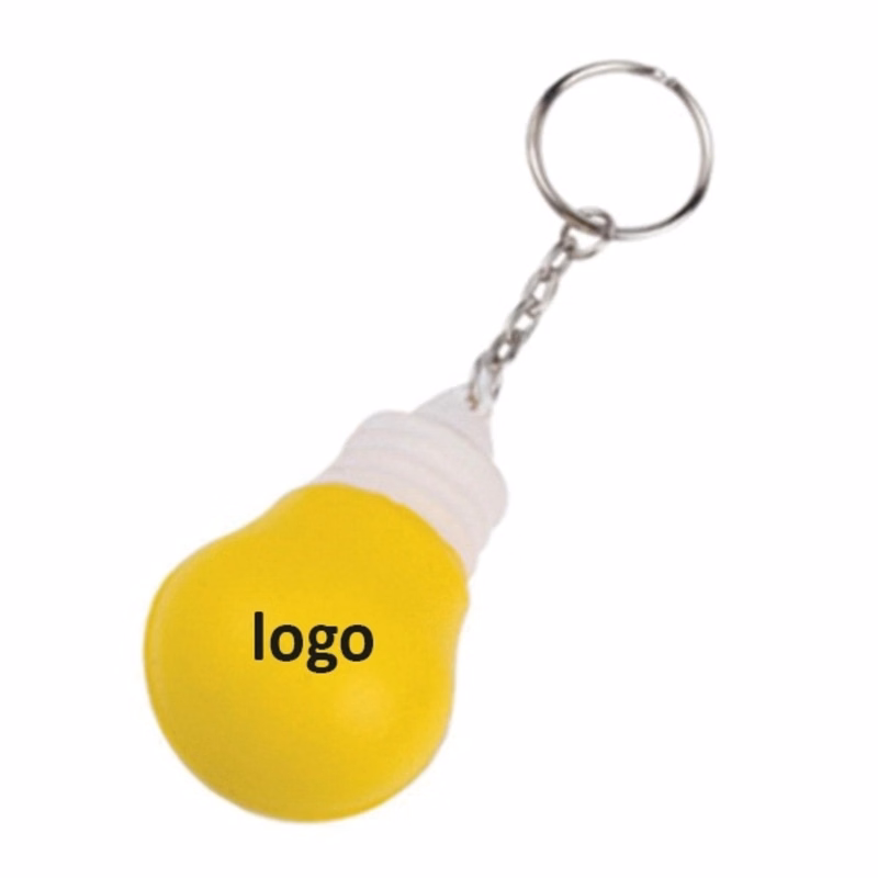 Bulb Stress Ball Keychain
