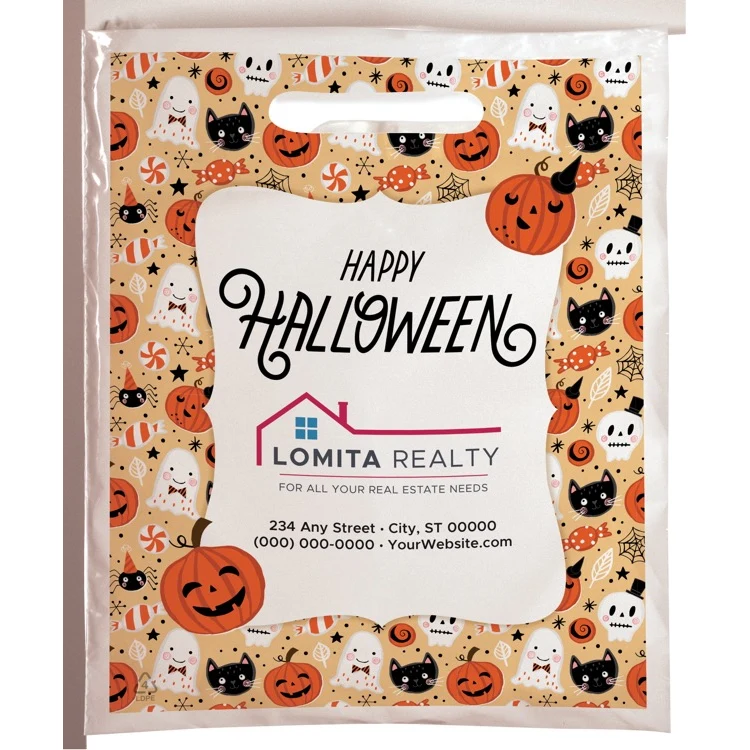 Halloween Scatter Design 3 Plastic Bag (7.5" x 9") 1