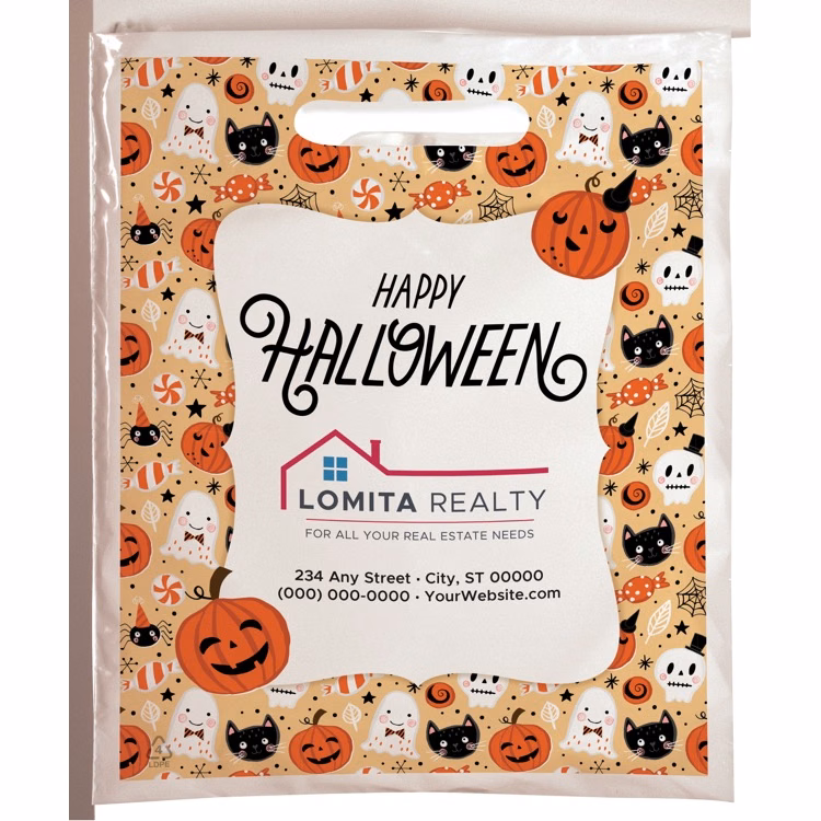 Halloween Scatter Design 3 Plastic Bag (7.5" x 9")