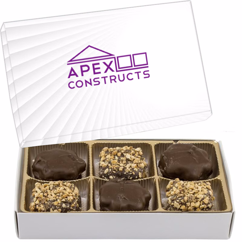 Rectangle Custom Candy Box with Turtles and Buttercrunch