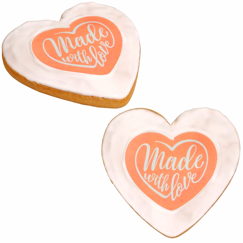 Full Color Heart Cookie