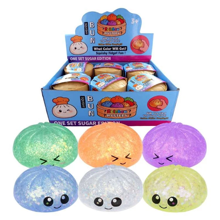Glitter Squishy Dumplings - 3.4" 1