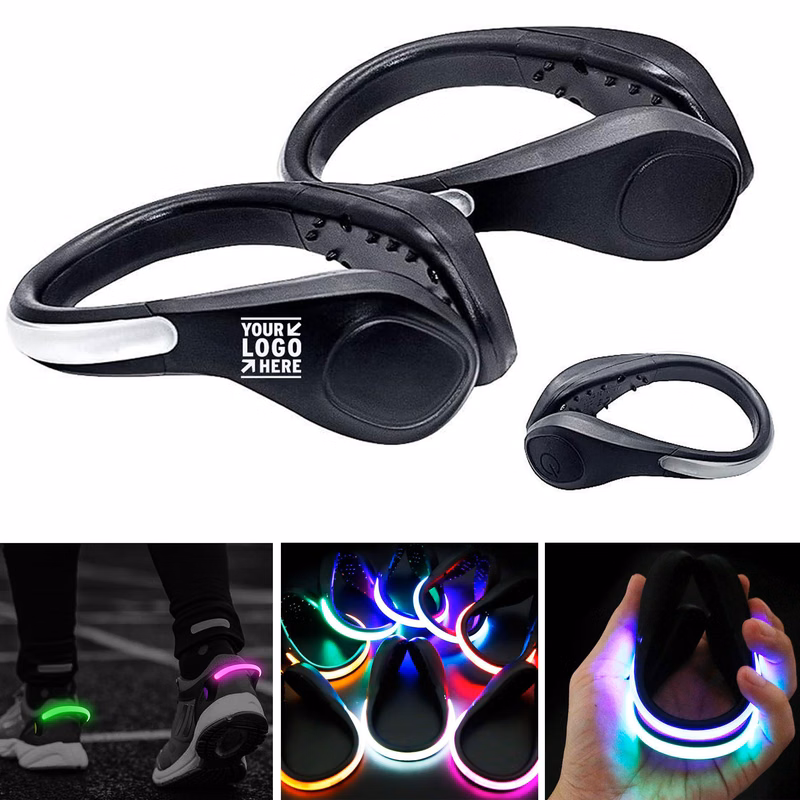 LED Flash Shoe Safety Clip Light Runner Reflective Night Running Gear