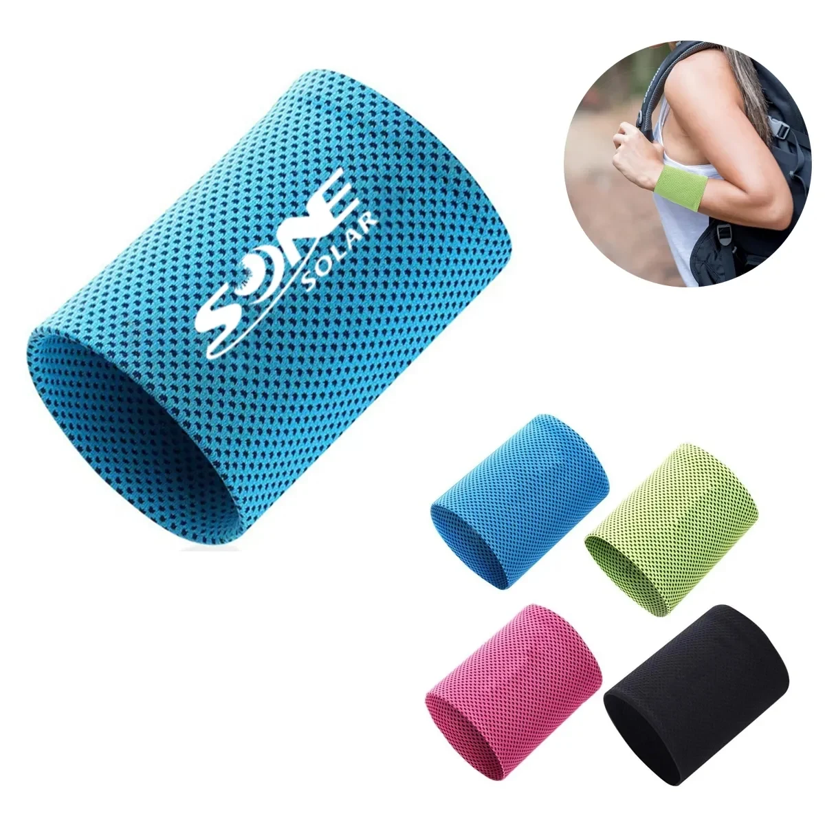 Cooling Sport Sweat Absorbing Wrist Band 1