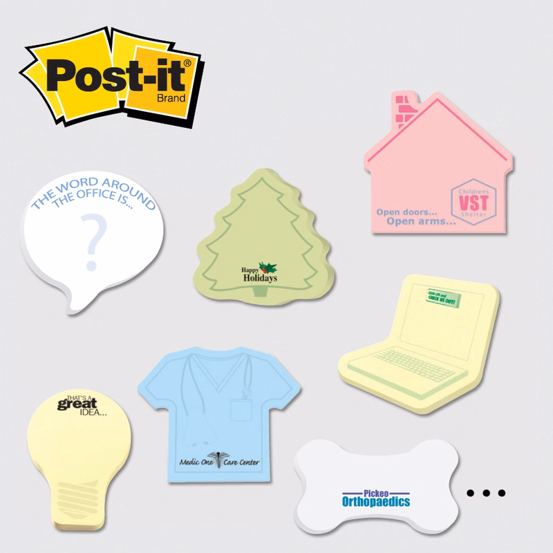 Post-it® Custom Printed Notes Shapes — Large - 