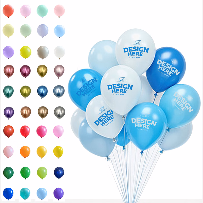 Custom Circular Latex Balloons Party Decorative