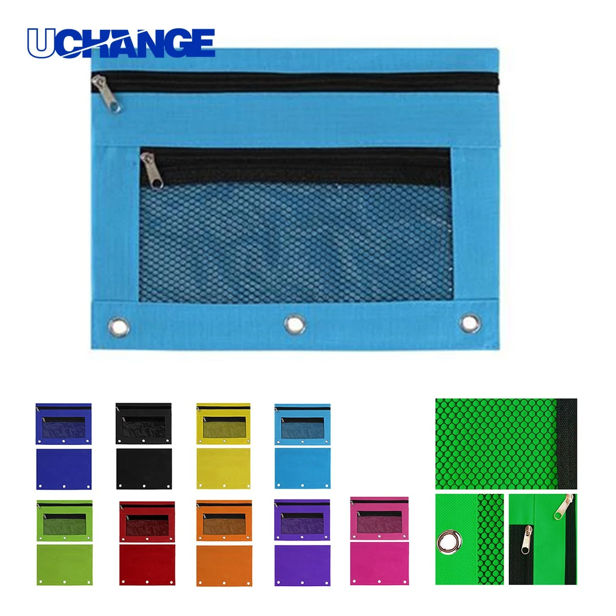 Zippered 3-Ring Binder Pencil Pouch 1