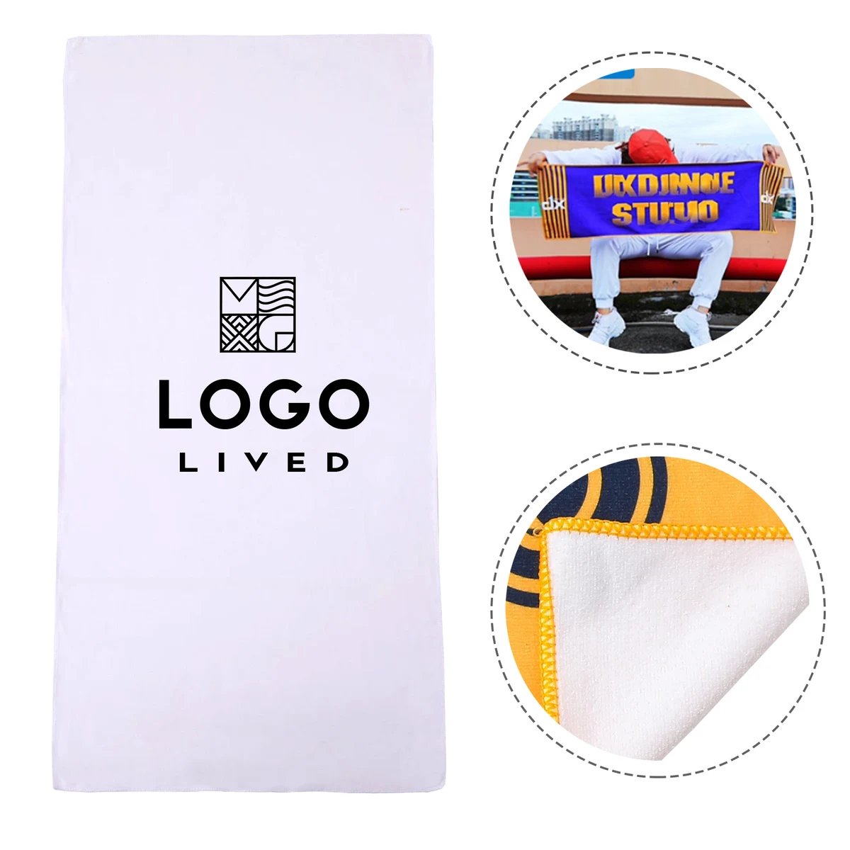 Full Color Microfiber Sports Rally Towel 1