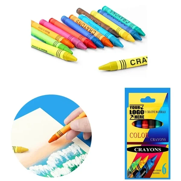 Children's Drawing Six Color Crayons 1