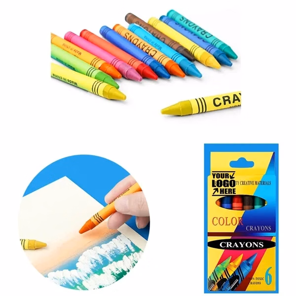 Children's Drawing Six Color Crayons