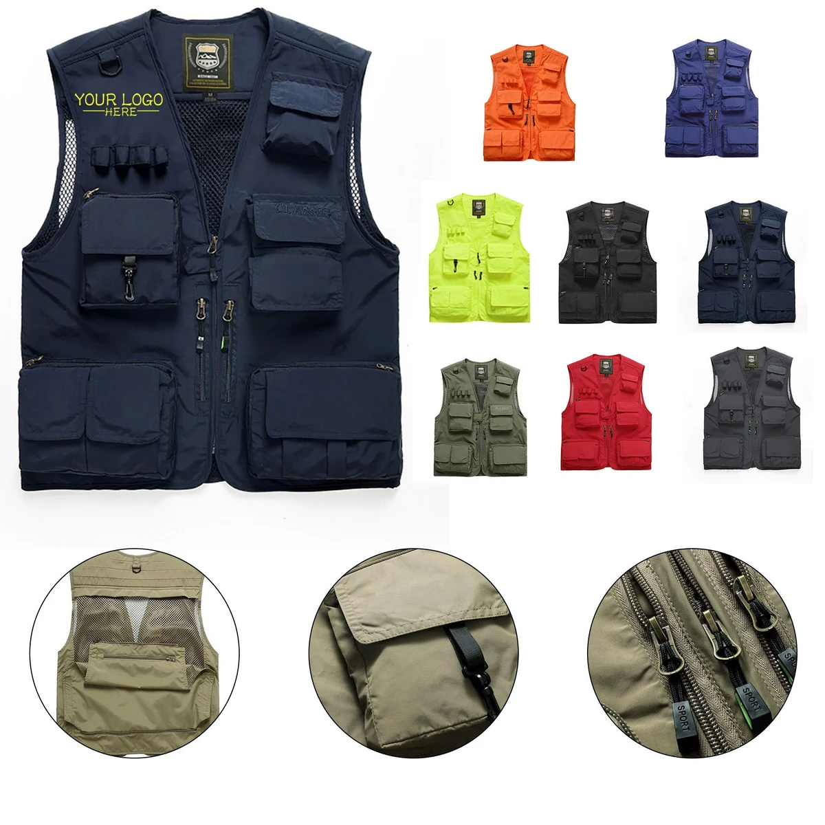 Casual Outdoor Work Cargo Vest 1