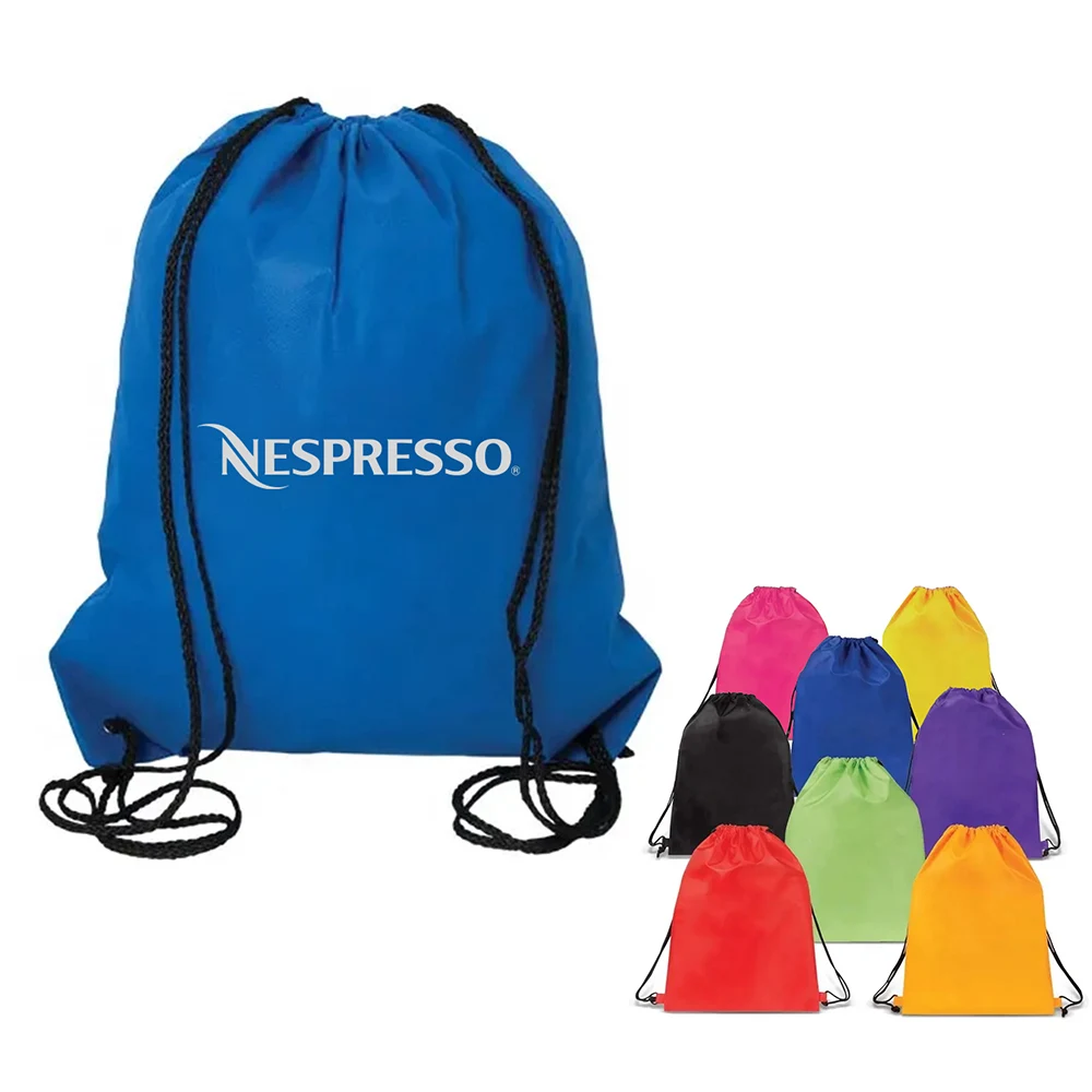 Sports Nylon Drawstring Tote Bag 1