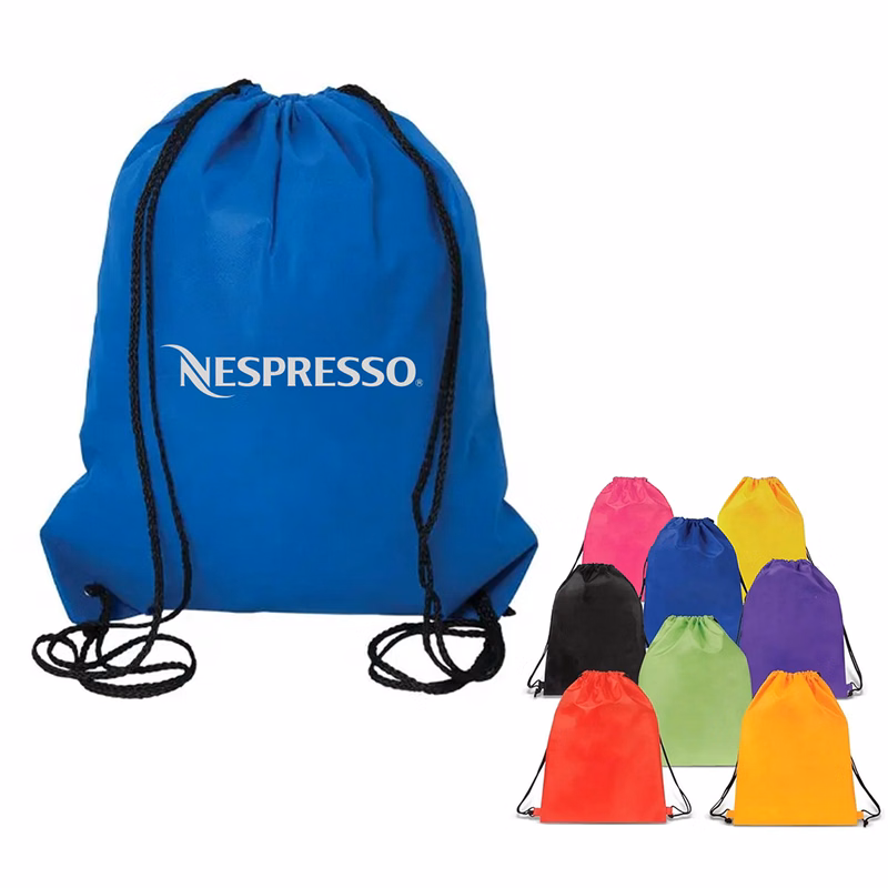 Sports Nylon Drawstring Tote Bag