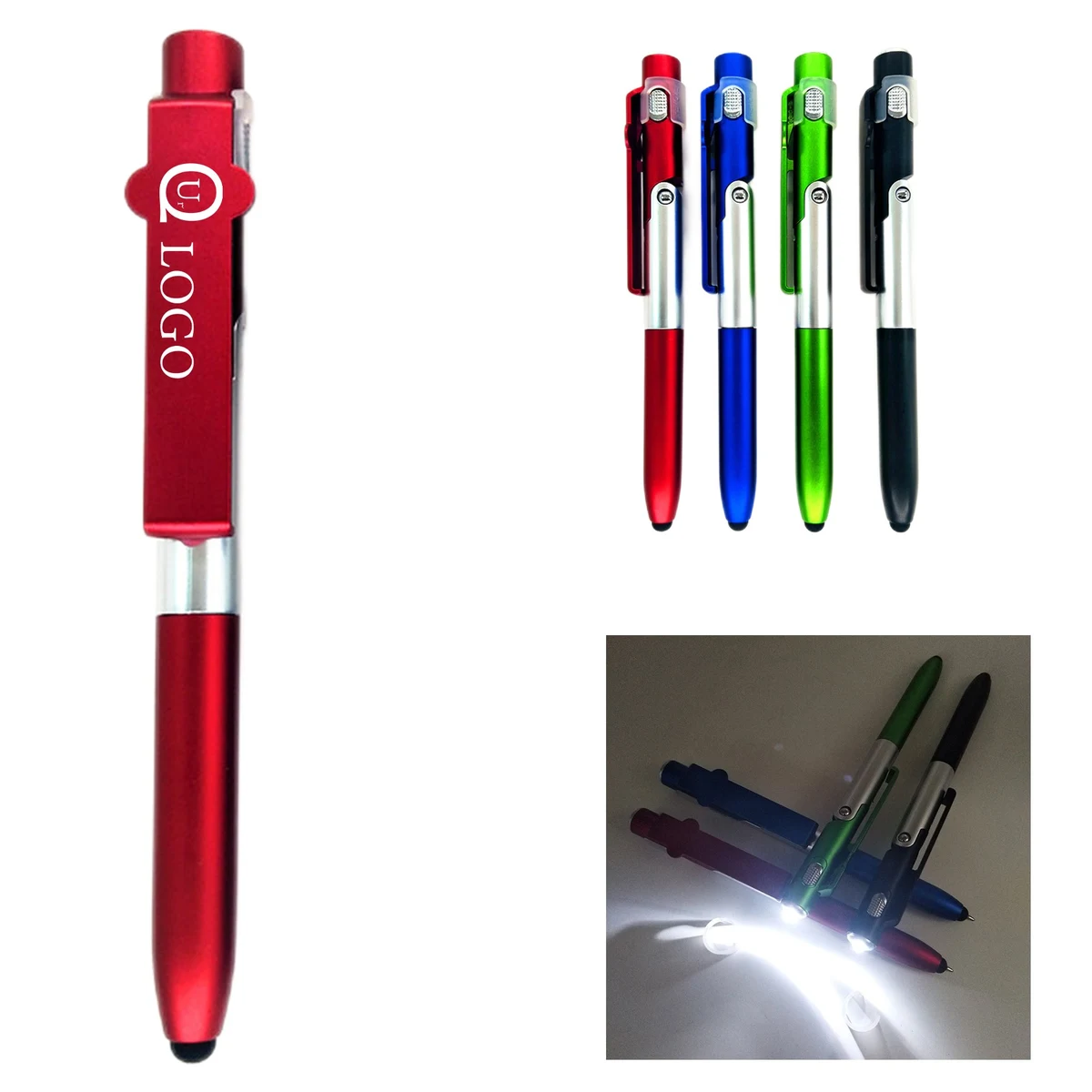Led Flashlight Stylus Ballpoint Pen 1
