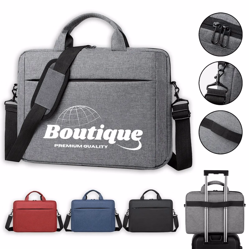 15-Inch Custom Laptop Shoulder Bag with Adjustable Strap