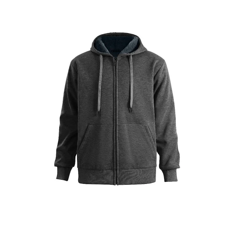 Men's Sherpa Lined Full Zip Hoodies Meduim, custom hoodie or sweatshirt with logo imprint 1