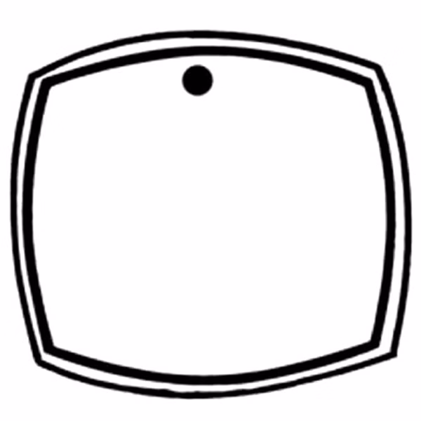 TV Screen Key Tag - Spot Color