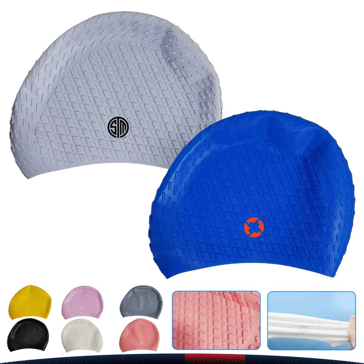 Large Size Silicone Swim Cap 1