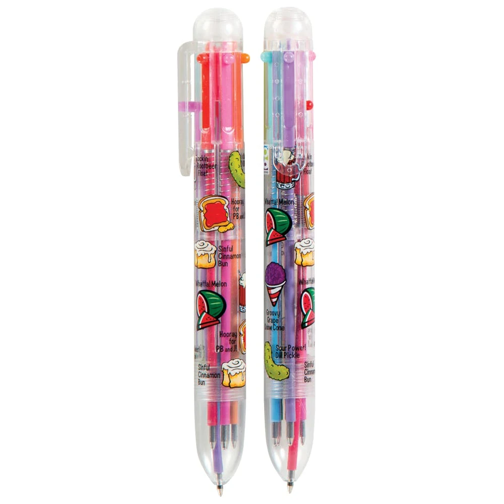 Scent-sibles Ballpoint Pens - 6 Scents and Ink Colors in 1 1