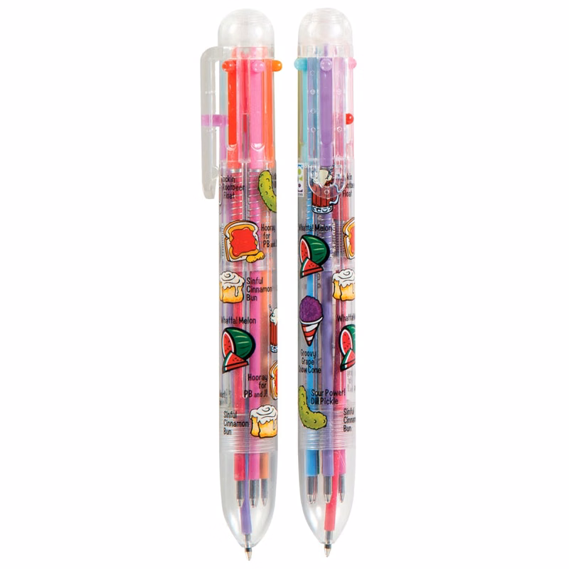 Scent-sibles Ballpoint Pens - 6 Scents and Ink Colors in 1